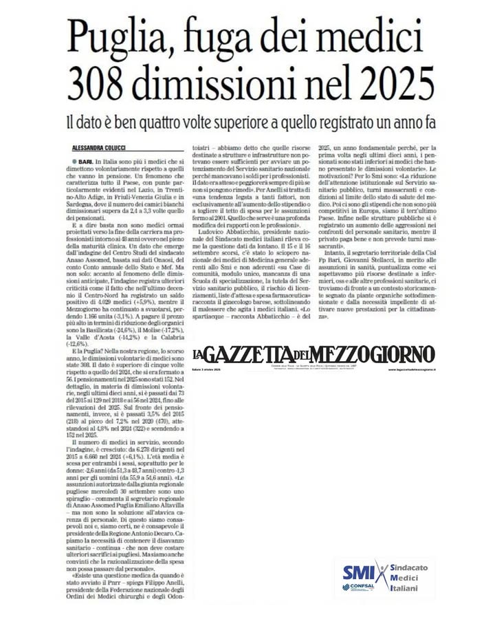 Immagine dal post Facebook SMI