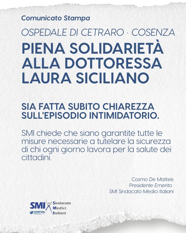 Immagine dal post Facebook SMI